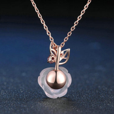 Majestic Rose Quartz & Garnet Necklace-Your Soul Place